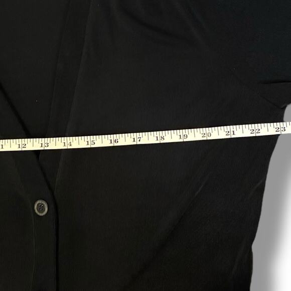 Chico's Travelers Dress Women's Size 2 (Large) Black Button Up Knee Length - Picture 4 of 5